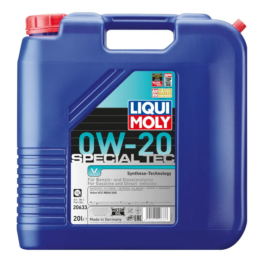 Масло моторное Special Tec V 0W-20 C5 (20л) LIQUI MOLY 20633