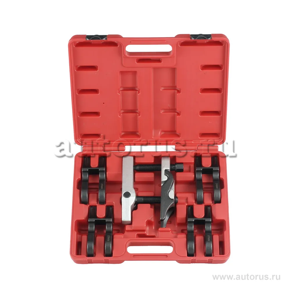 Набор.Универсальный съемник шаровых опор со сменными вилками 20,22,24,27,30 мм FORCE 905T8