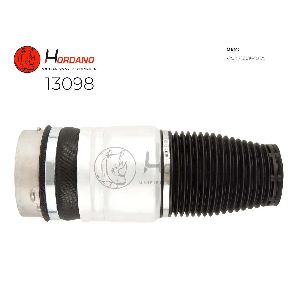 Передний правый пневмобаллон VOLKSWAGEN Touareg GP (2003-2010) Hordano 13098