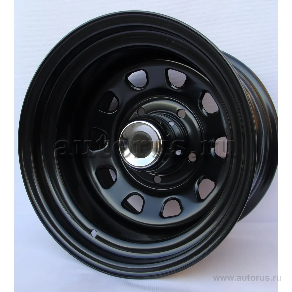 Диск штампованный R15 8J 5x139.7/110.5 ET-16 Ikon SNC036B Black 9059