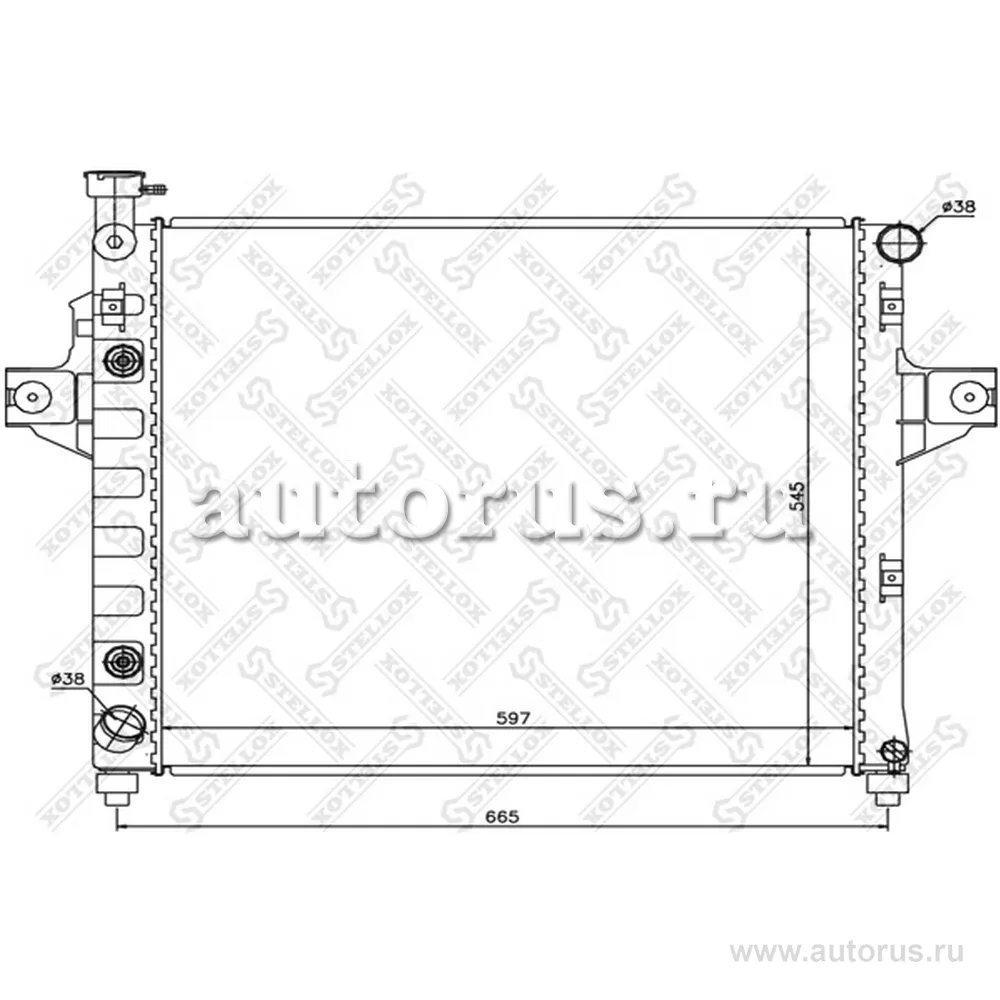 Радиатор Jeep Grand Cherokee 4.0 99 STELLOX 1025285_SX
