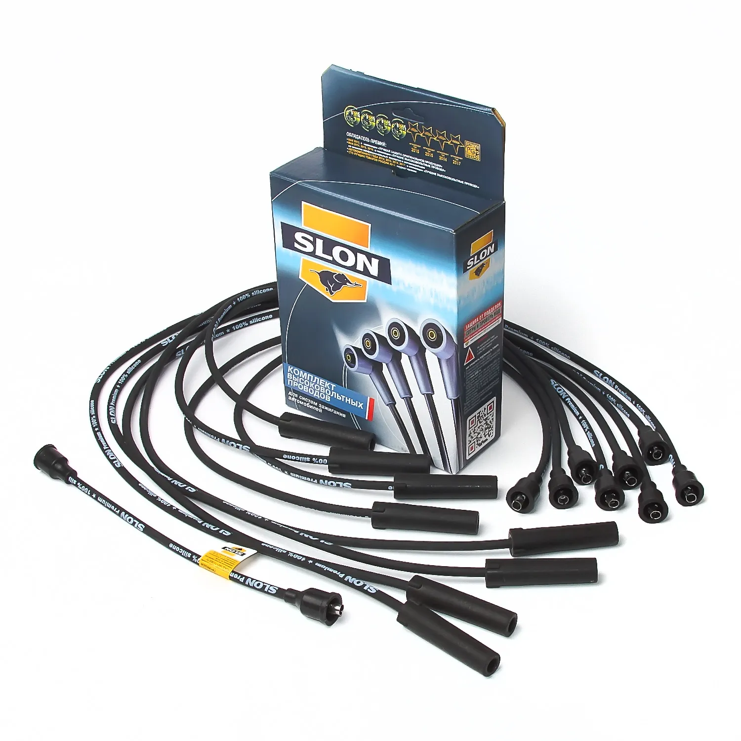 Комплект проводов зажигания дв. ЗИЛ-508, ЗИЛ-509, ПАЗ-53 SLON 1303707080