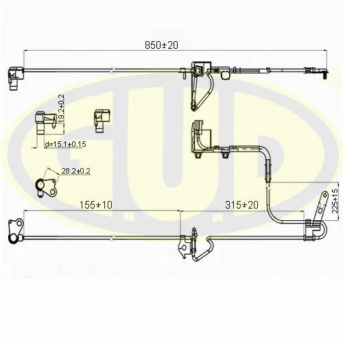 ДАТЧИК ABS ПЕРЕДН MAZDA 6 ПРАВ G.U.D GABS02002