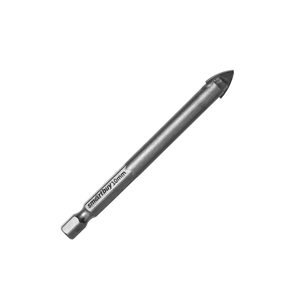 Сверло 10 мм по кафелю, плитке, керамограниту, твердосплавный наконечник, Smartbuy tools SMARTBUY SBT-DC-10