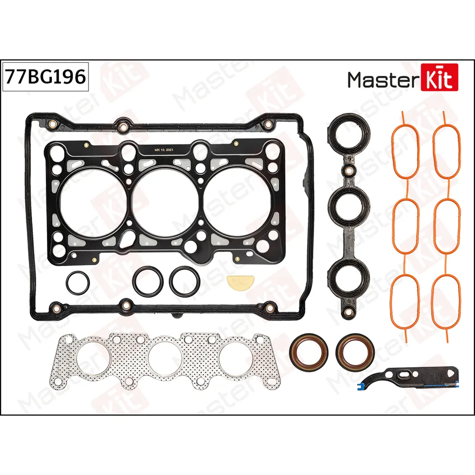 Комплект прокладок ГБЦ AUDI ALW/AML/AMM/APC/APS/APZ/ARN MASTERKIT 77BG196