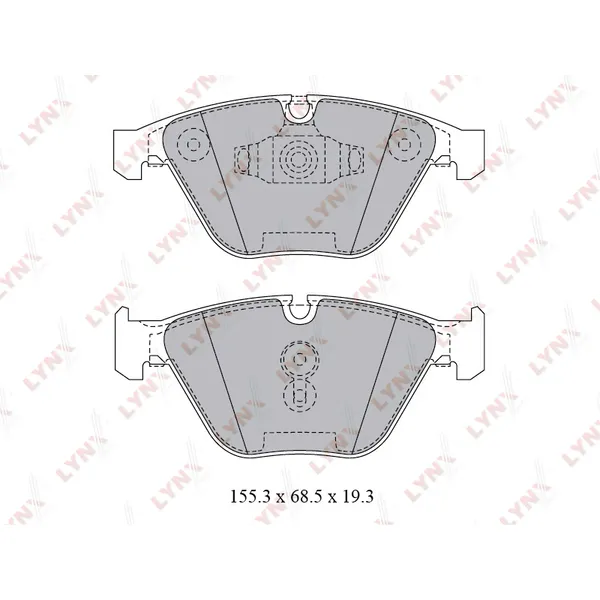 Колодки тормозные LYNXauto BD-1423
