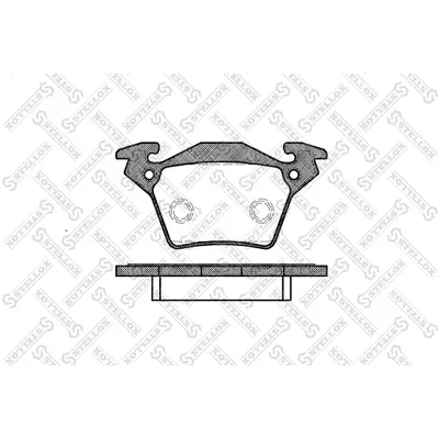 Колодки дисковые задн. MB 638 Vito 108CDi-114 2.0/2.3/2.2CDi/2.3TD 98> STELLOX 728000_SX