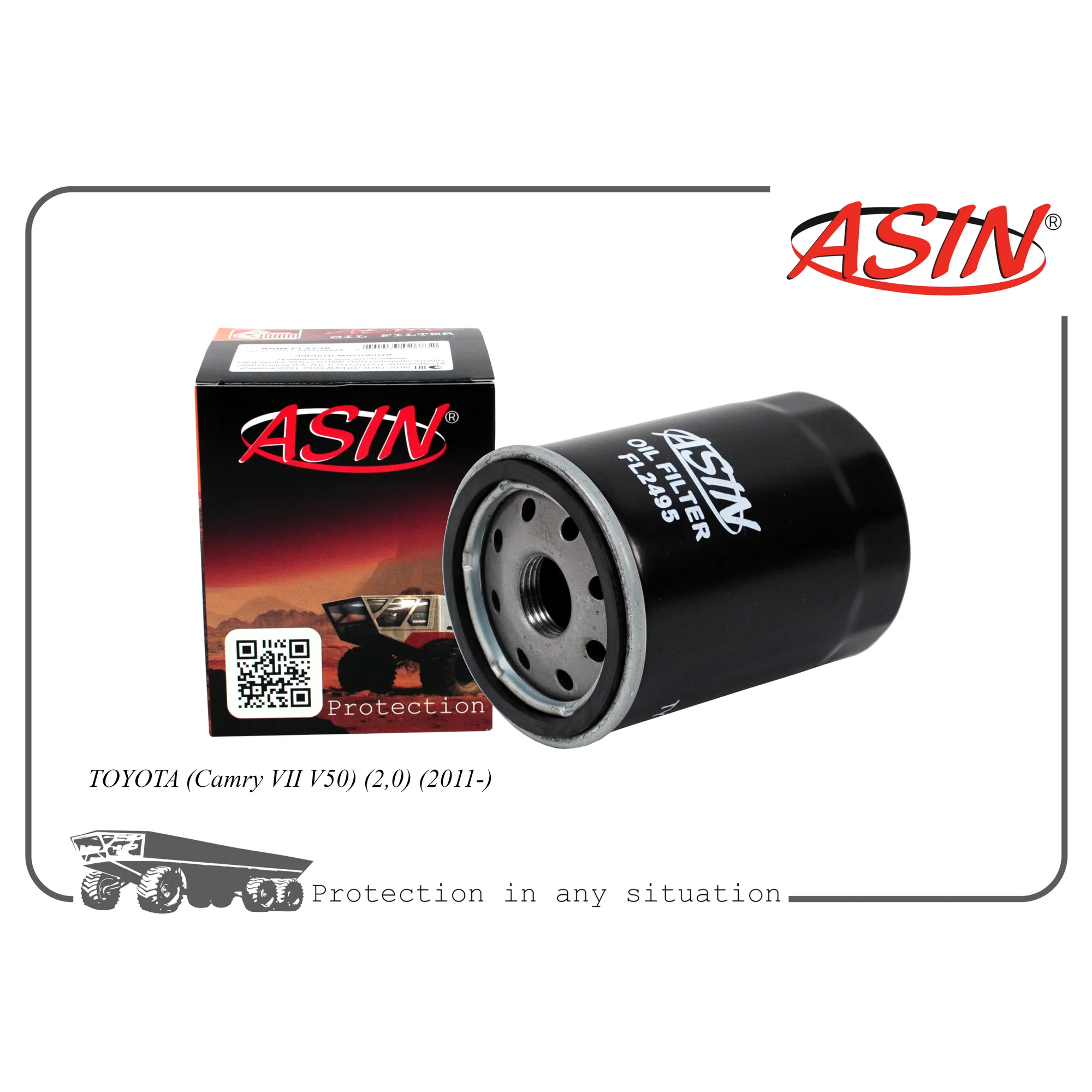 Фильтр масляный 90915-YZZJ2/ASIN.FL2495 ASIN ASIN ASINFL2495