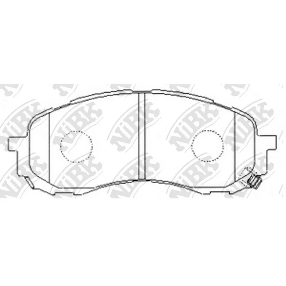 Колодки тормозные SUBARU IMPREZA 00- передние