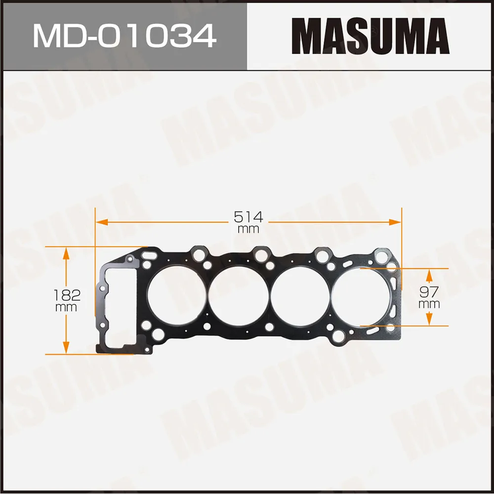 Прокладка ГБЦ TOYOTA ESTIMA MASUMA MD-01034