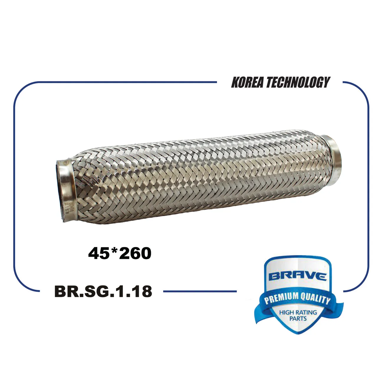 Гофра глушителя Interloсk BRAVE BR.SG.1.18