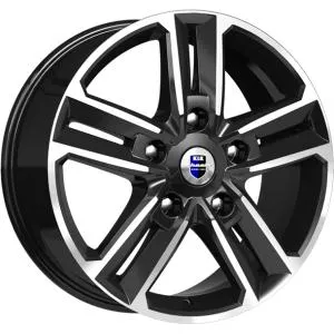 Диск литой R18 8J 5x120/67.1 ET45 КИК Backfire Алмаз черный 76250