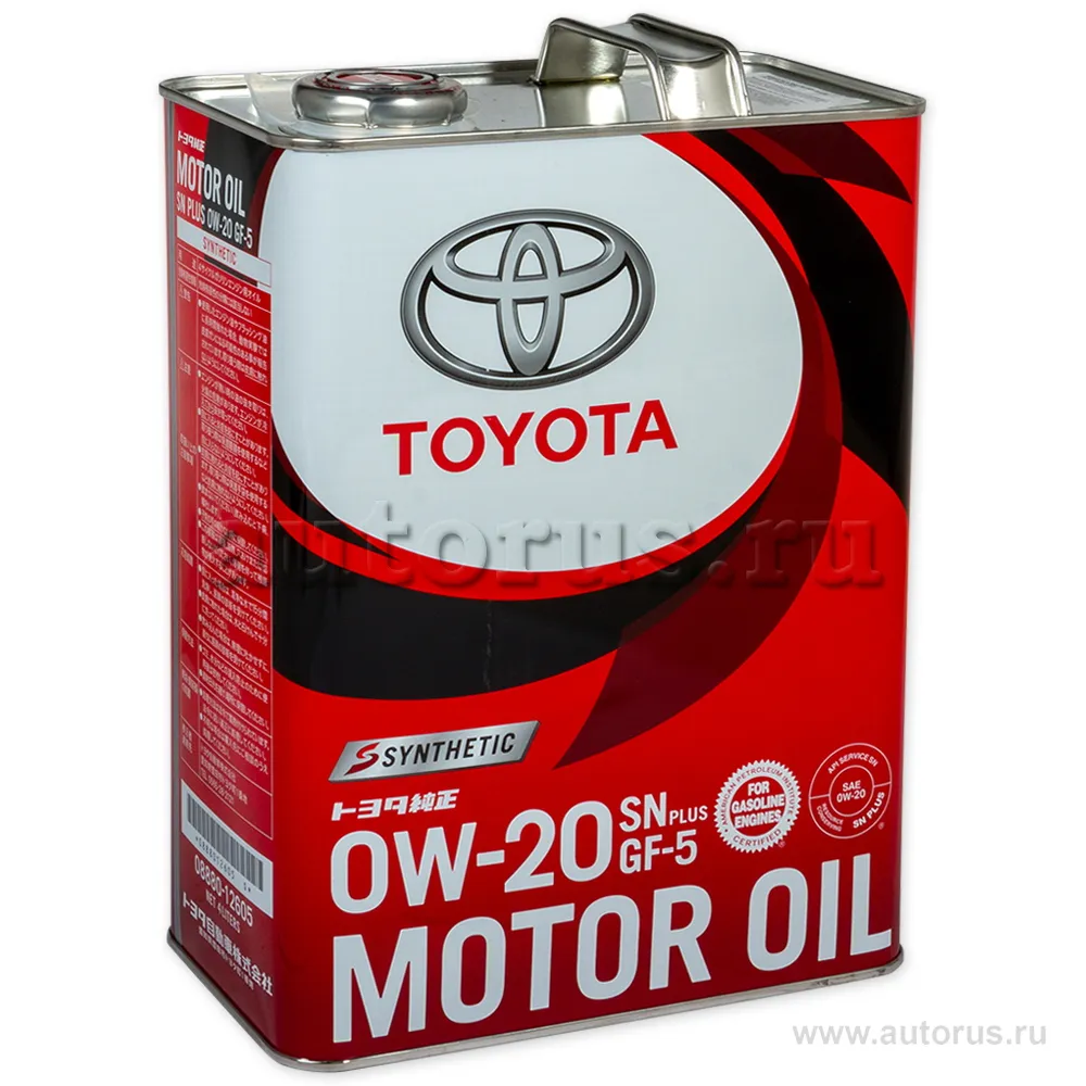 Масло моторное TOYOTA Motor Oil SN/GF-5 PLUS 0W-20 4 л 08880-12605