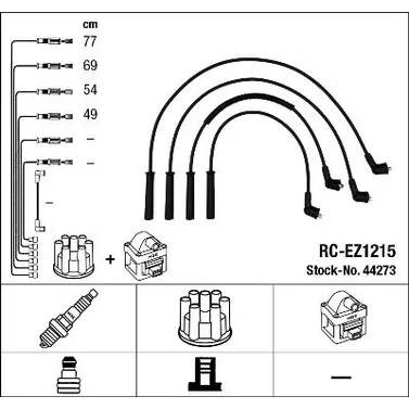 Провода высоковольтные MAZDA 2 NGK 44273