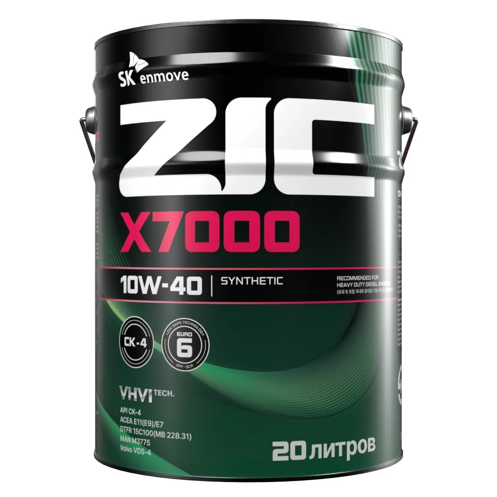 Масло моторное ZIC X7000 10W-40 синтетическое 20 л 192677