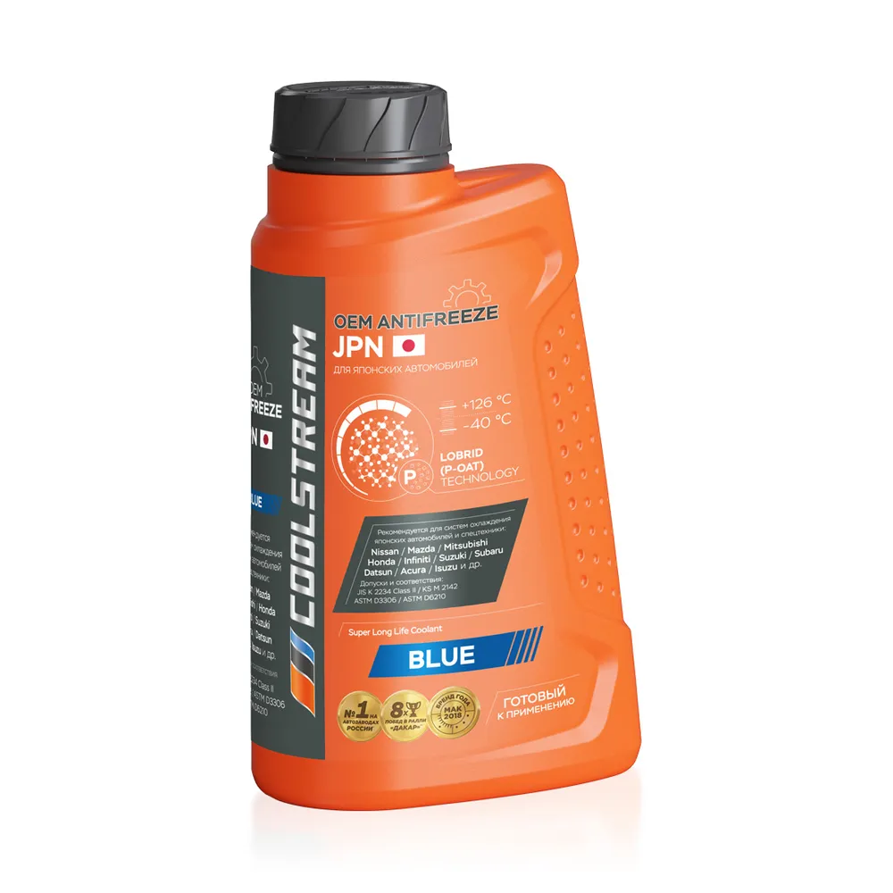 Антифриз CoolStream ANTIFREEZE JPN G11 готовый -40 синий 1 л CS-011001