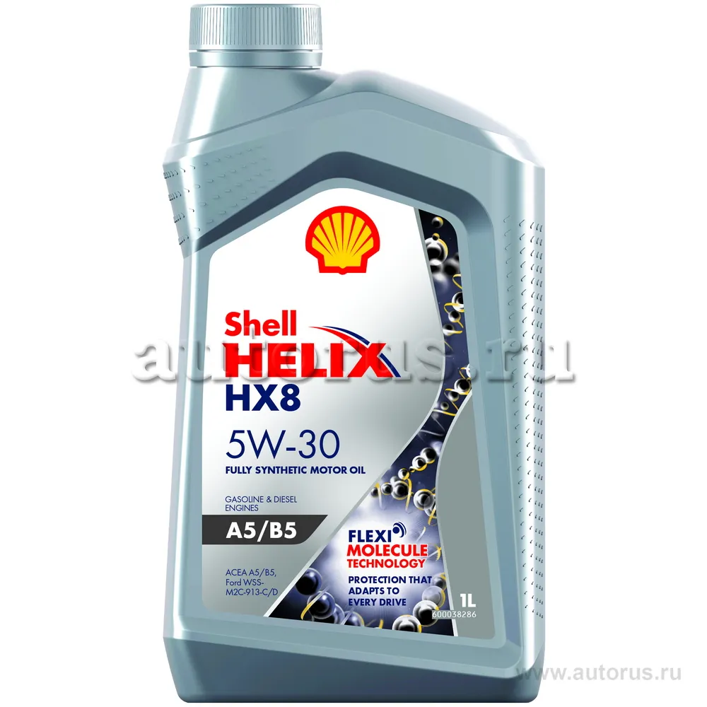 Масло моторное SHELL Helix HX8 A5/B5 5W-30 синтетическое 1 л 550046778
