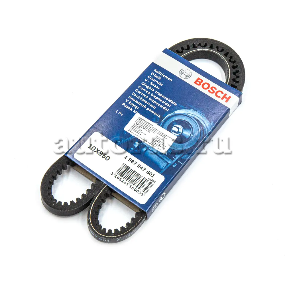 1 987 947 606 BOSCH 10 X 850 V-Belt Length: 850mm, Width: 10mm 10