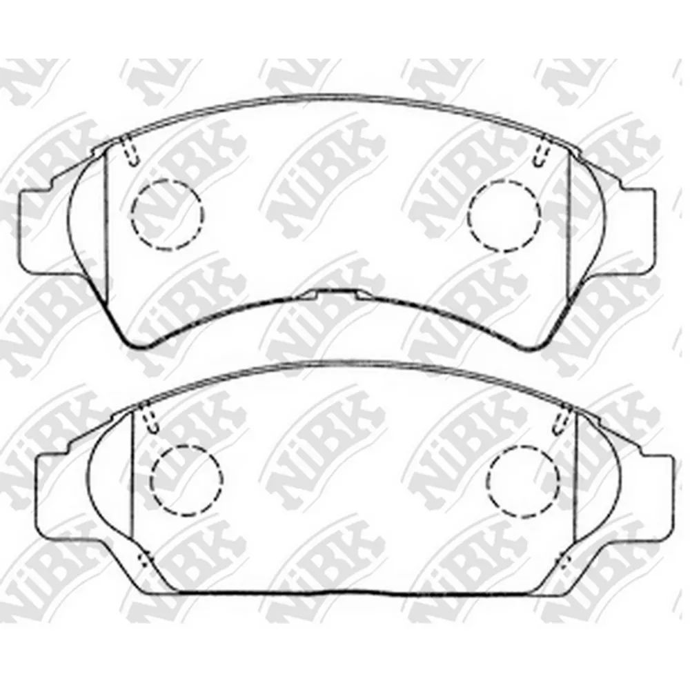 Колодки тормозные передние TOYOTA NIBK PN1259
