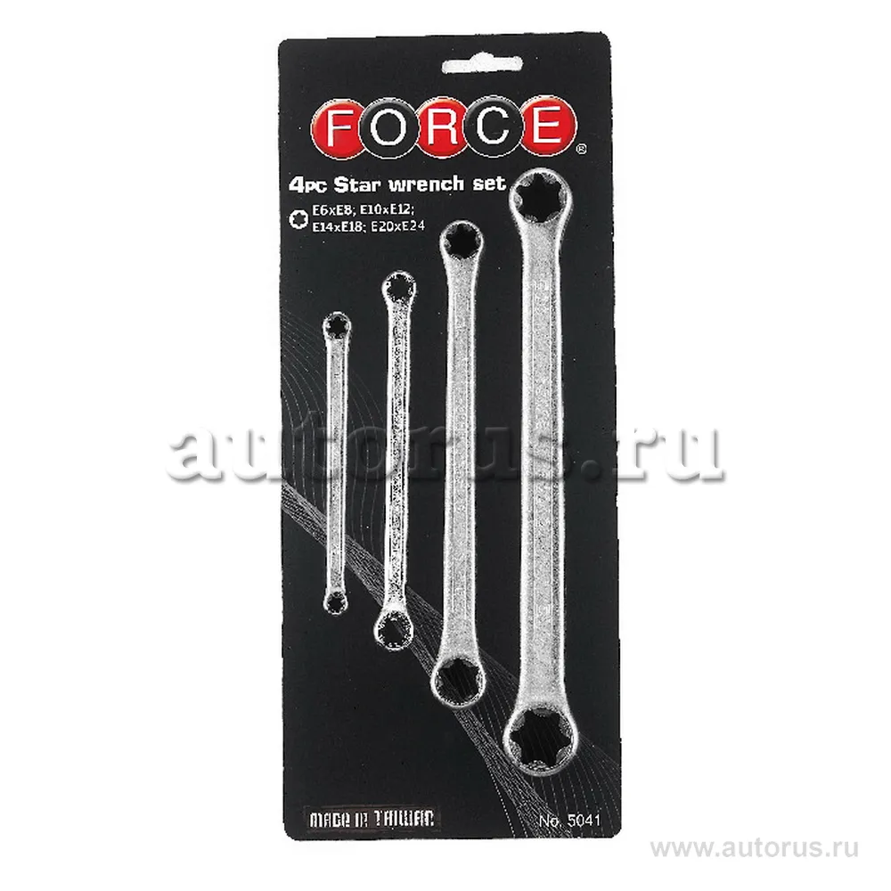 Набор ключей звездочек 4пр. FORCE 5041