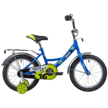 Велосипед 16 хардтейл Novatrack Urban (2019) количество скоростей 1 рама сталь 10,5 синий