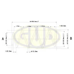 ПРУЖИНА ПЕР Renault Laguna 1.6 16V/1.8 16V/2.0 16V 01 G.U.D GCS072935