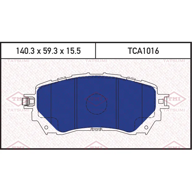 Колодки тормозные дисковые передние MAZDA 6 13-> TATSUMI TCA1016