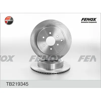 Диск тормозной задний NISSAN PATHFINDER, 2.5-4.0, 05- FENOX TB219345