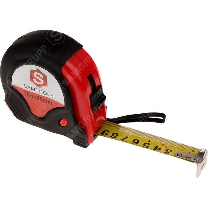 Рулетка 10 м с прорезиненным корпусом S SAMTOOLS SAMC-063001000