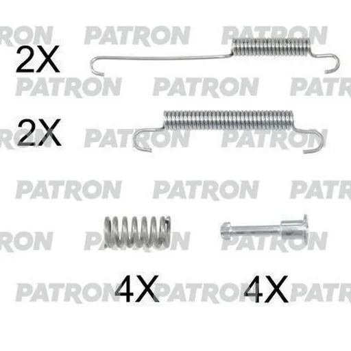 Комплект монтажный тормозных колодок барабанных CHRYSLER: GRAND VOYAGER V (RT) 07-, VOY PATRON PSRK0221
