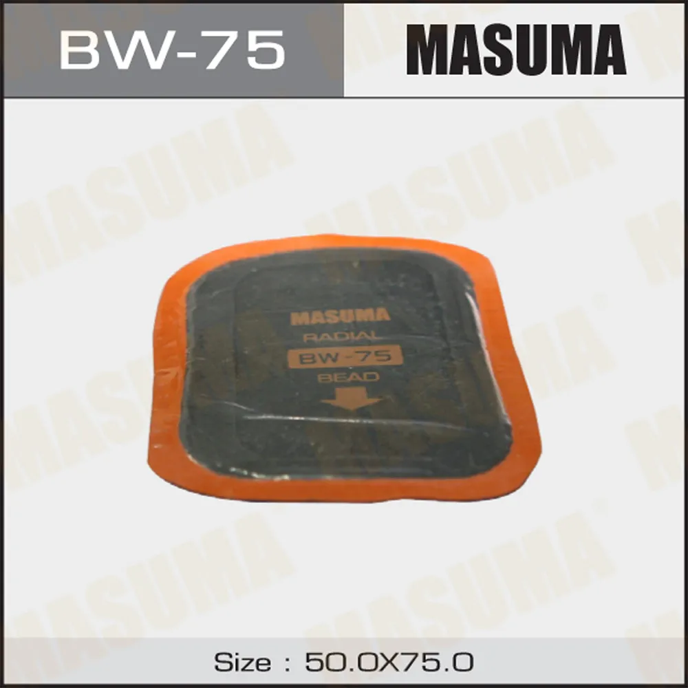 Заплатка для боковых порезов 52х75mm 1 слой корда MASUMA BW-75