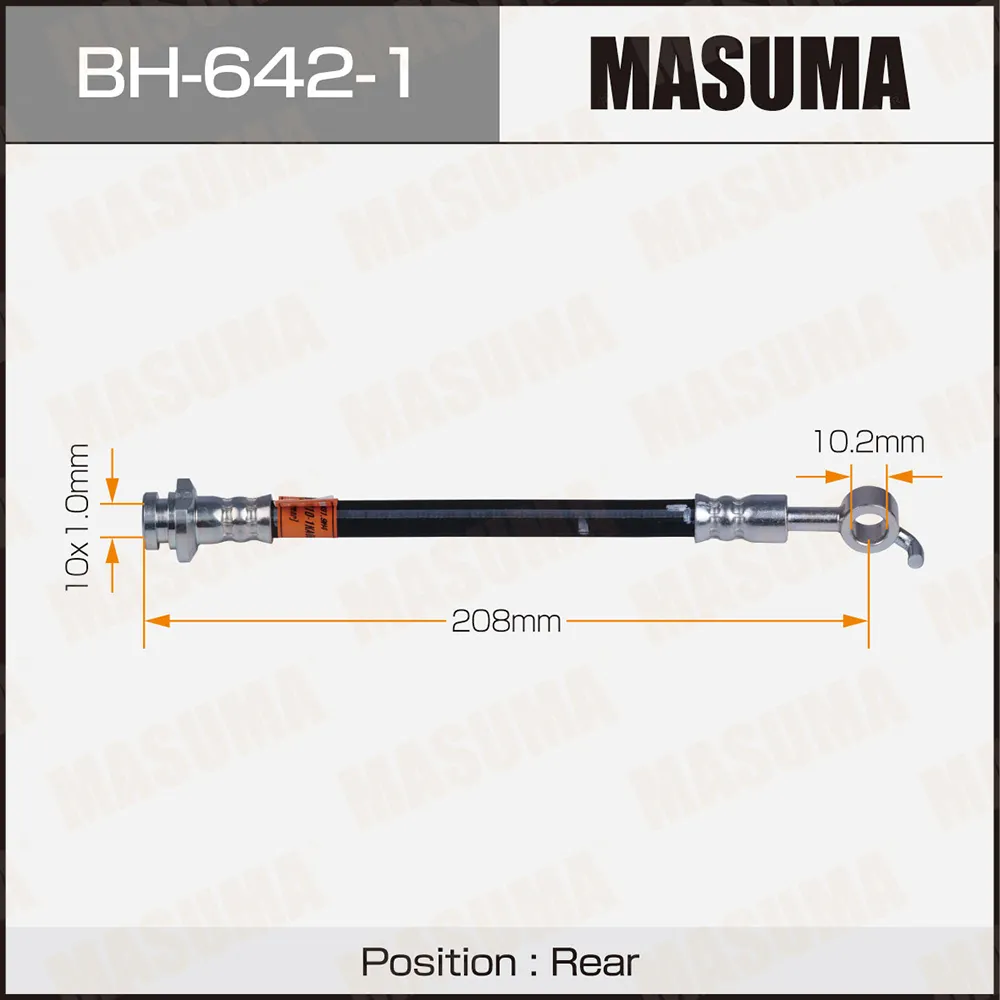 Шланг тормозной задний R NISSAN JUKE MASUMA BH-642-1