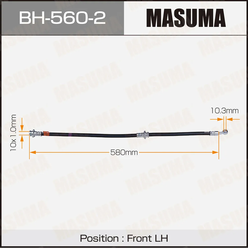 Шланг тормозной передний L NISSAN AD MASUMA BH-560-2