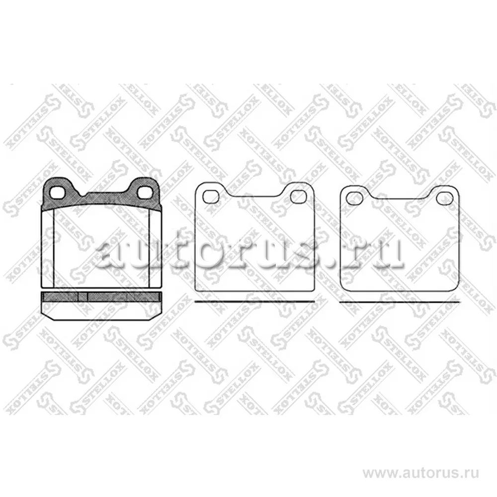 Колодки дисковые з. Volvo 240-960/S70/ STELLOX 268 010-SX