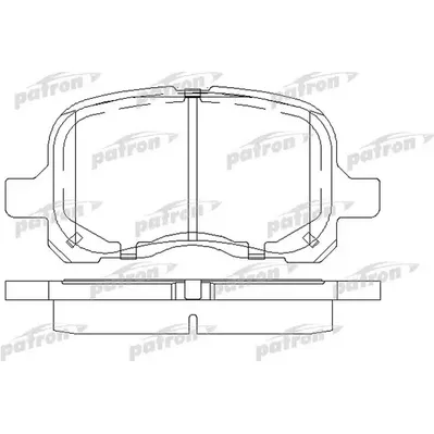 Колодки тормозные дисковые передн TOYOTA: COROLLA 97-02, COROLLA Compact 97-0 PATRON PBP1458