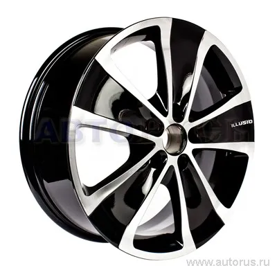 Диск литой R17 6.5J 5x112/57.1 ET39 КИК Иллюзио алмаз 6667