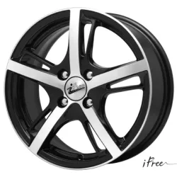 Диск литой R15 6J 4x108/65.1 ET25 IFREE Куба Либре Блэк Джек 55801