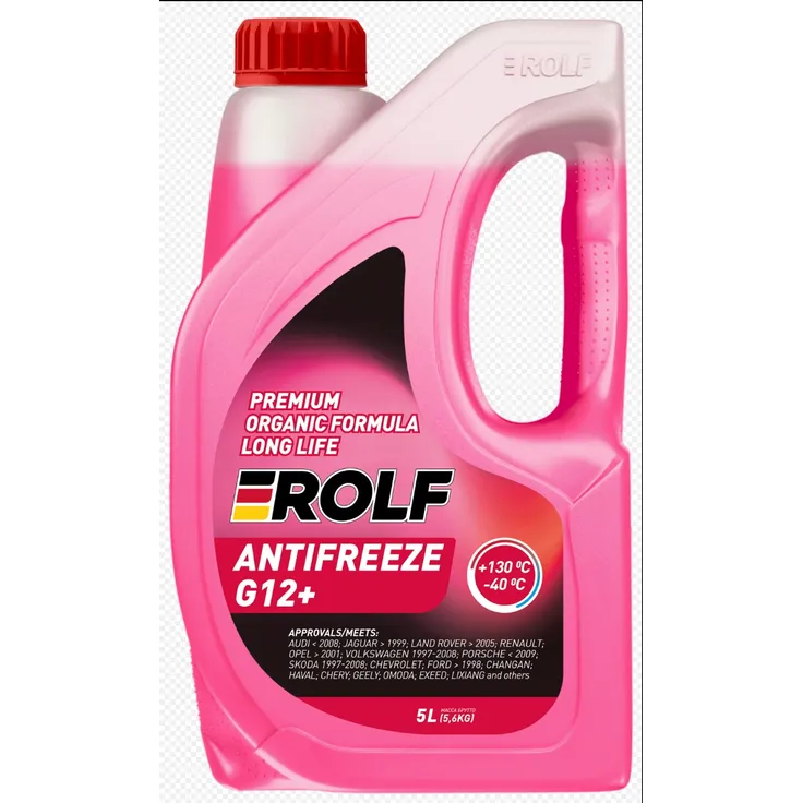 Антифриз ROLF Long Life G12+ готовый красный 5 л 70012