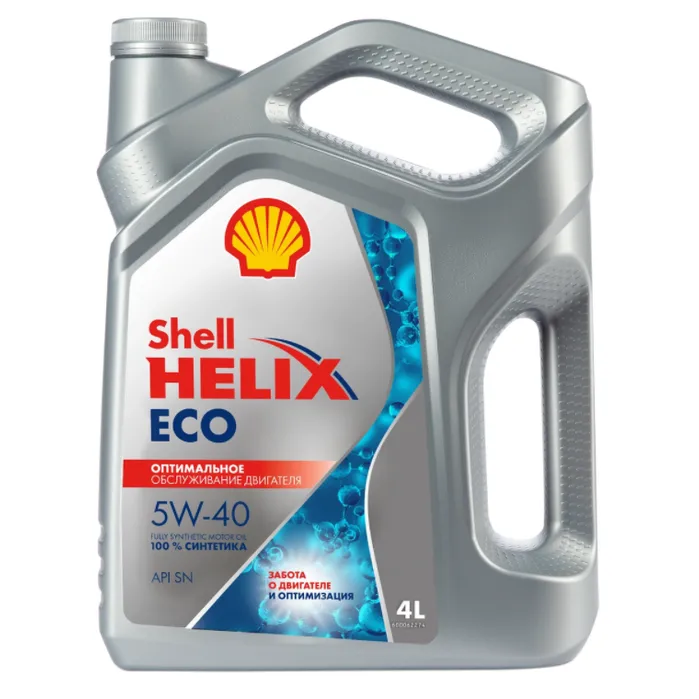 Масло моторное SHELL Helix ECO SN 5W-40 синтетическое 4 л 550058241