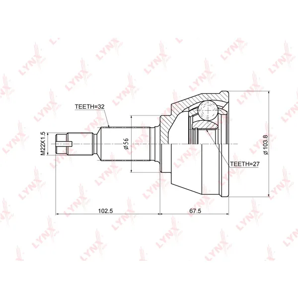 Шрус LYNXauto CO-3677