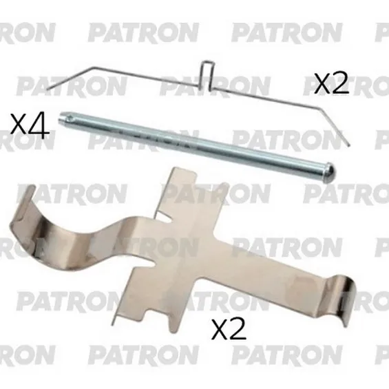 Комплект монтажный тормозных колодок дисковых TOYOTA: LAND CRUISER 96-, LAND CRUISER 90 PATRON PSRK1198