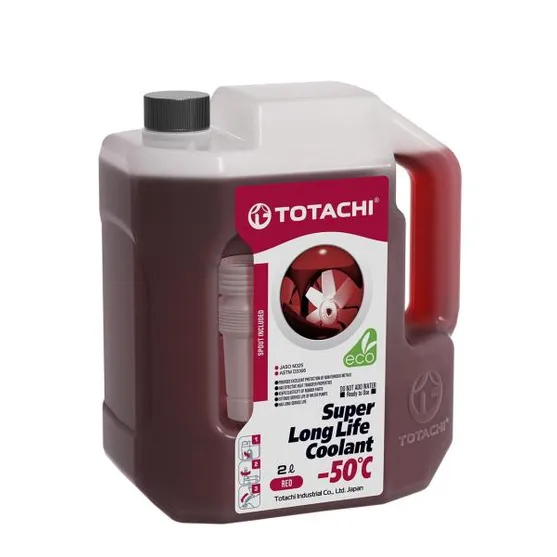 Антифриз TOTACHI Super LLC Red G12+ готовый -50C красный 2 л 4589904520792