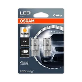 Лампа светодиодная 12V W21/5W 1W W3x16q OSRAM LEDRIVING 2 шт. блистер 7715YE-02B