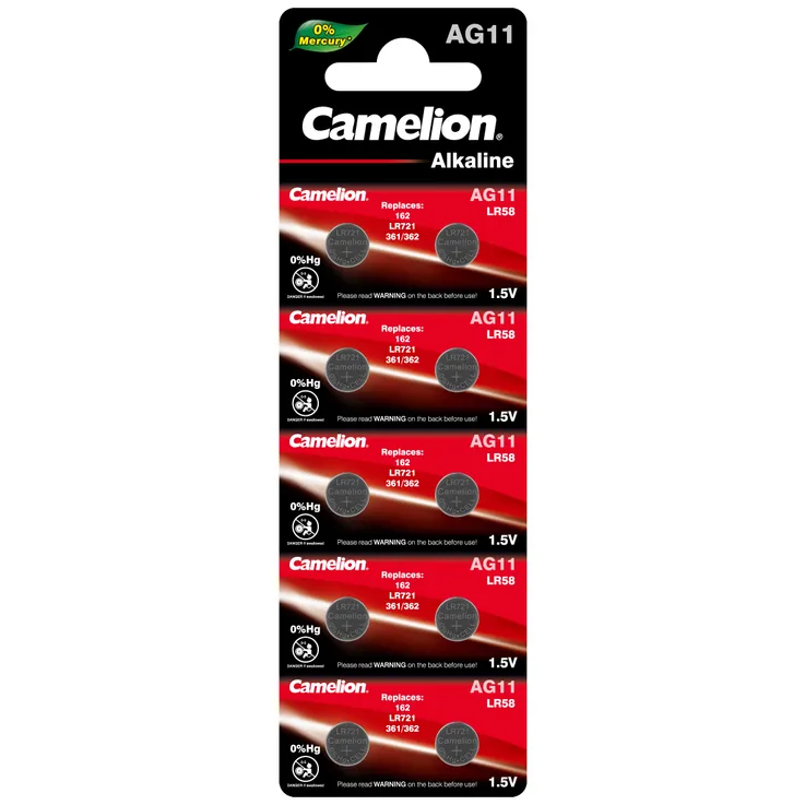 Батарейка алкалиновая Camelion Alkaline G11 1,5V (10 шт) AG11-BP10(0Hg)