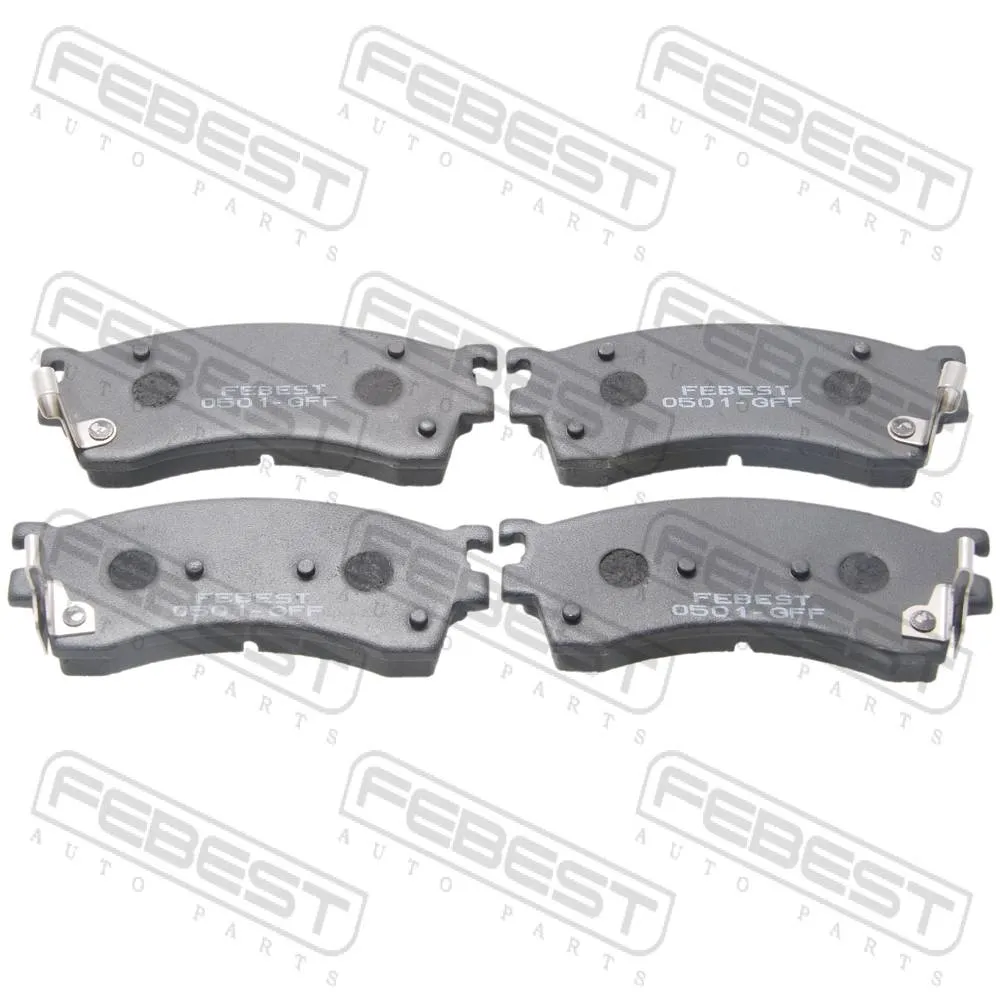 Колодки тормозные передние FEBEST 0501-GFF