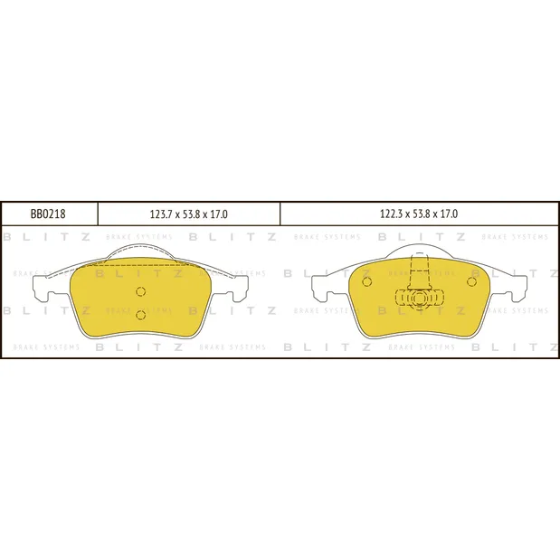 Колодки тормозные дисковые задние VOLVO S60/S70/S80/XC70 98-> BLITZ BB0218
