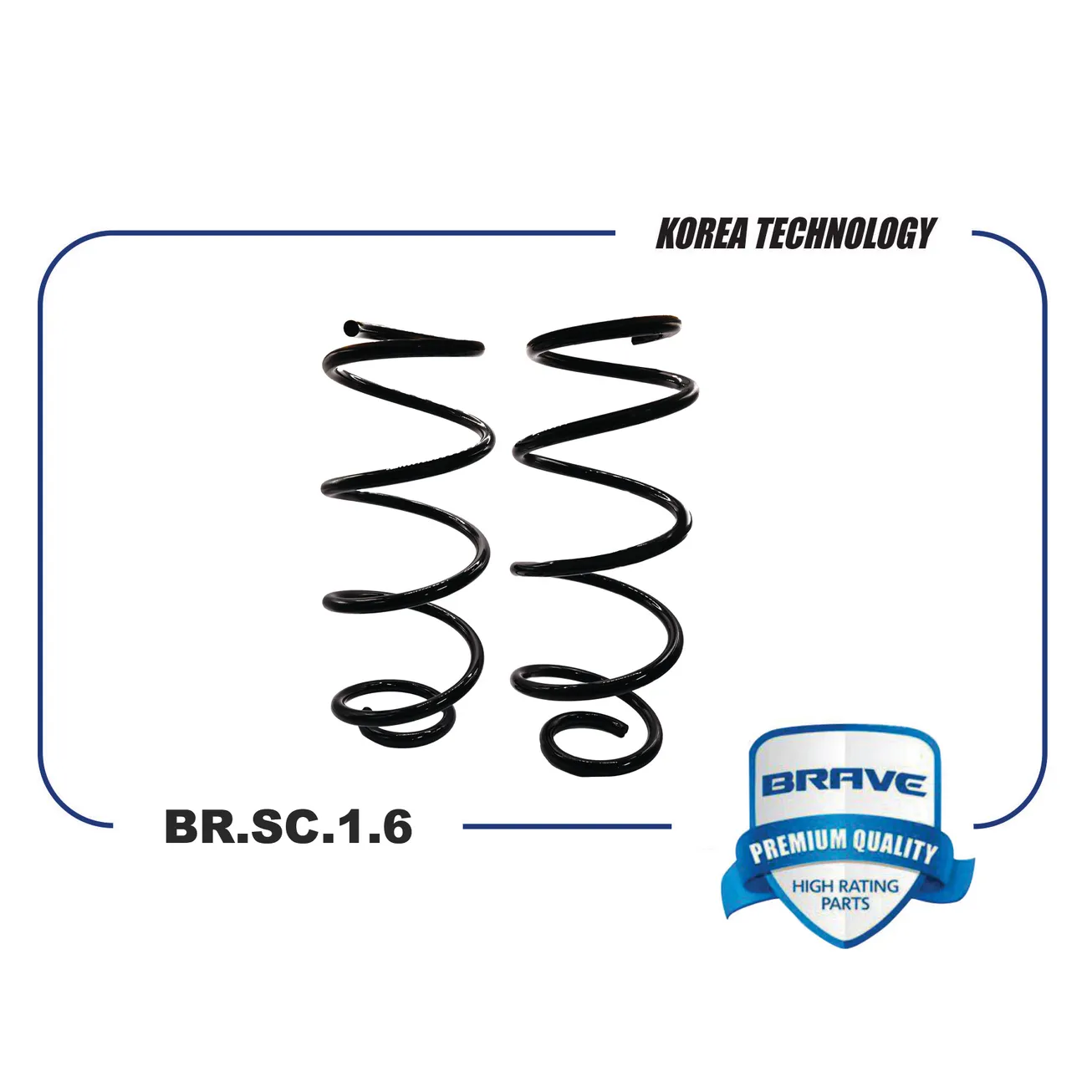 Пружина задней подвески BR.SC.1.6 550202720R RENAULT Duster 1.6 16V BRAVE BR.SC.1.6