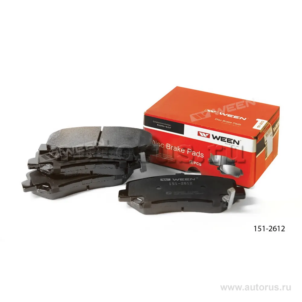 Тормозные колодки дисковые передние MAZDA CX-5 (I/II) WEEN 151-2612