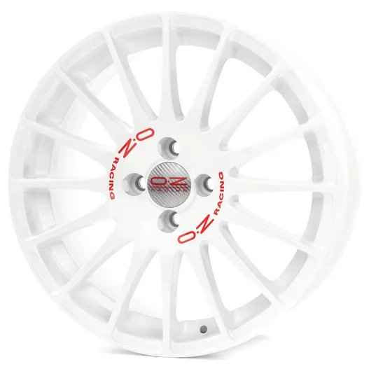 Диск литой R17 7J 4x108/65.1 ET25 OZ Superturismo WRC Race White Red Lettering W0167210133