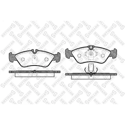 Колодки дисковые задн. MB Sprinter 308D/310D, VW LT28-35 2.3-2.5TD 96-98 STELLOX 591000_SX